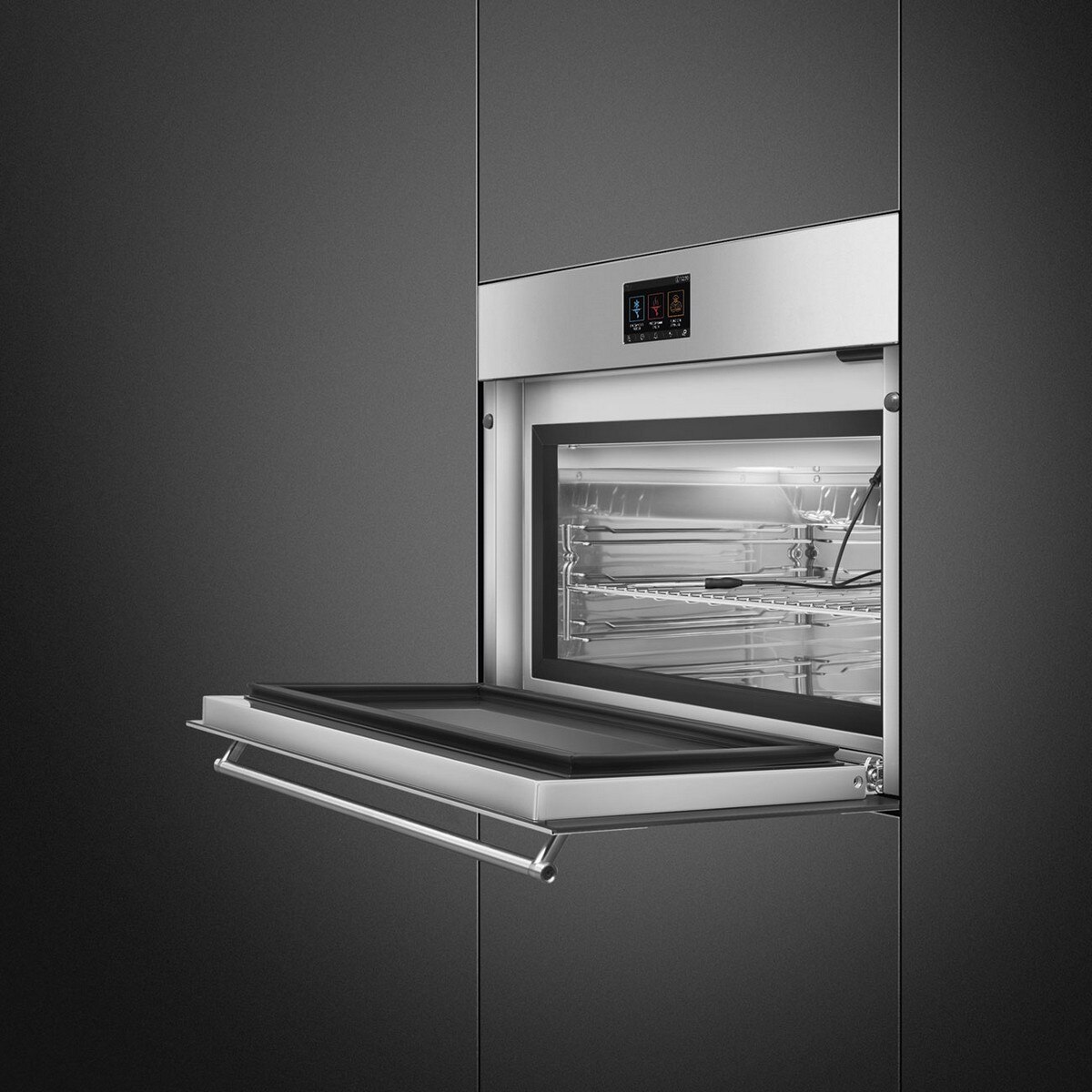 Recondicionado - Grade A - Abatedor de Temperatura Smeg Classica SBC4304X Ventilado Compacto de 45 cm - Aço Inox Inox-6