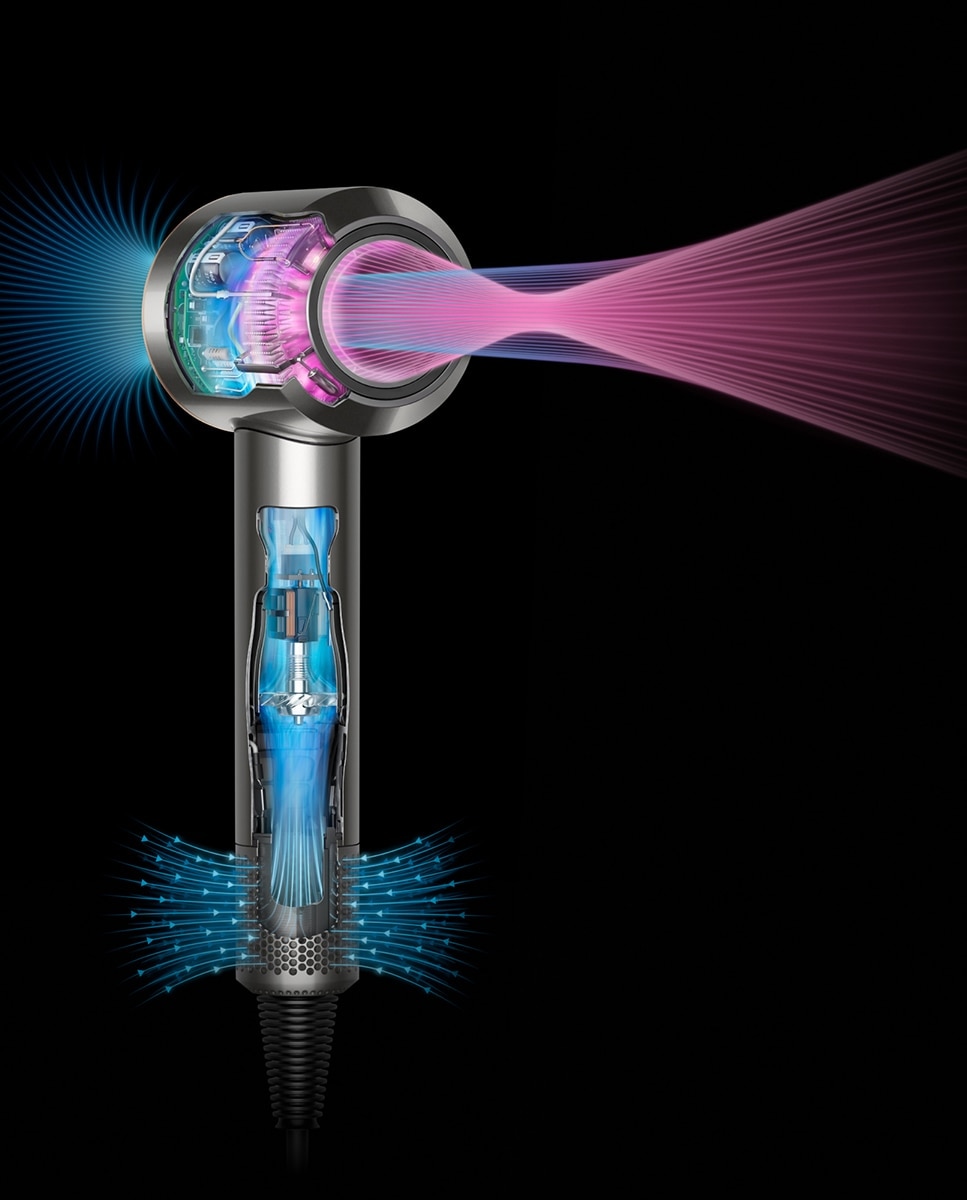 Recondicionado - Grade A - Secador de Cabelo Dyson Supersonic 113277-01 com Tecnologia Air Multiplier - Azul Azul-4