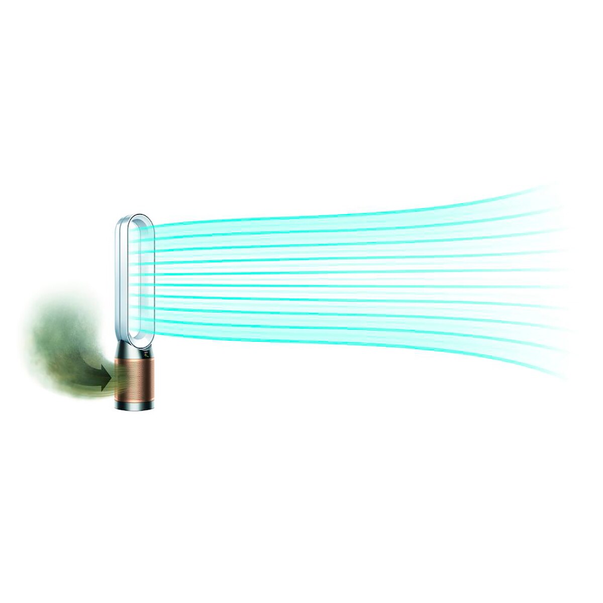 Recondicionado - Grade B - Purificador de Ar e Ventilador Dyson Purifier Cool Formaldehyde™ 369876-01 - Branco e Dourado Branco / Ouro-4