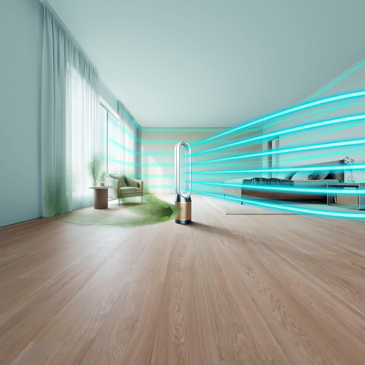 Recondicionado - Grade B - Purificador de Ar e Ventilador Dyson Purifier Cool Formaldehyde™ 369876-01 - Branco e Dourado Branco / Ouro-6