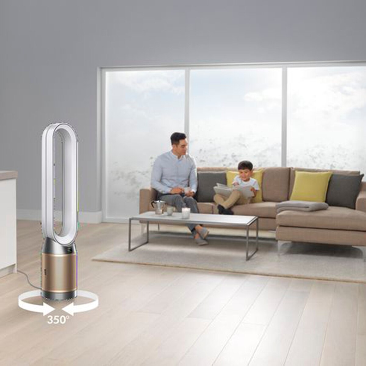 Recondicionado - Grade B - Purificador de Ar e Ventilador Dyson Purifier Cool Formaldehyde™ 369876-01 - Branco e Dourado Branco / Ouro-7