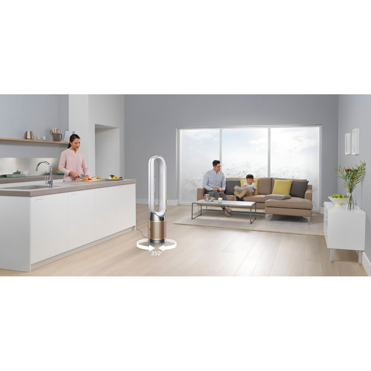 Recondicionado - Grade B - Purificador de Ar e Ventilador Dyson Purifier Cool Formaldehyde™ 369876-01 - Branco e Dourado Branco / Ouro-8