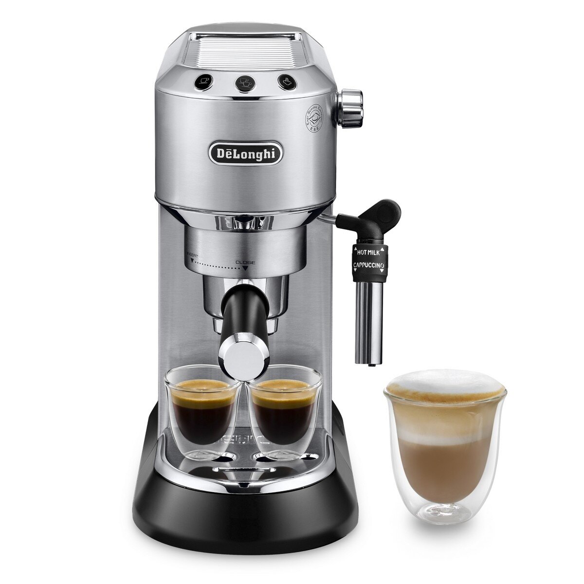 Imagem 0 de Recondicionado - Grade A - Máquina de Café Expresso Manual De'Longhi Dedica Style EC685.M de 1300 W e de 15 bar - Café Moído e Pastilhas - Prata