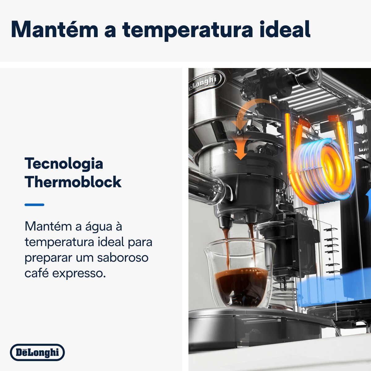 Recondicionado - Grade A - Máquina de Café Expresso Manual De'Longhi Dedica Style EC685.M de 1300 W e de 15 bar - Café Moído e Pastilhas - Prata Prata-3