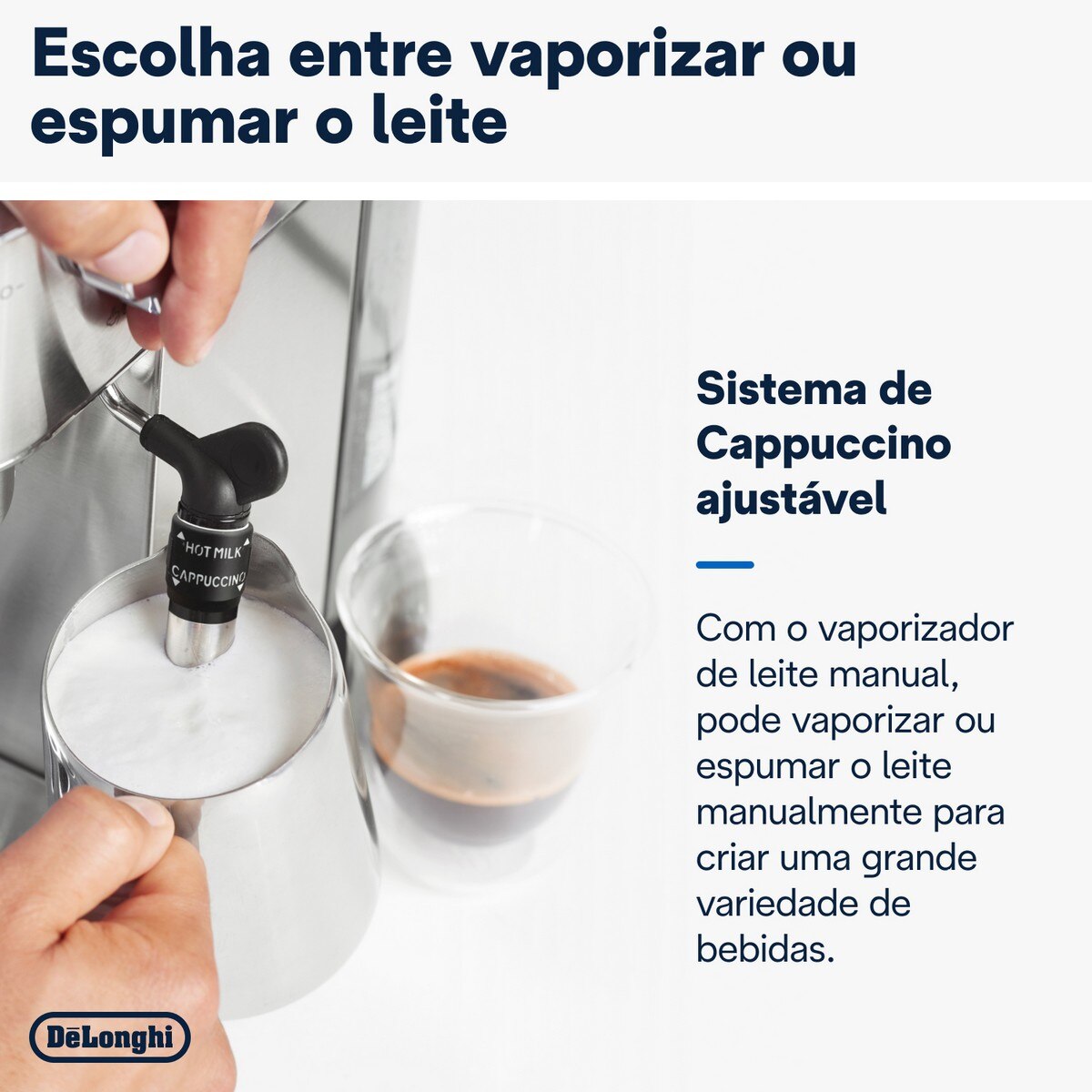 Recondicionado - Grade A - Máquina de Café Expresso Manual De'Longhi Dedica Style EC685.M de 1300 W e de 15 bar - Café Moído e Pastilhas - Prata Prata-4