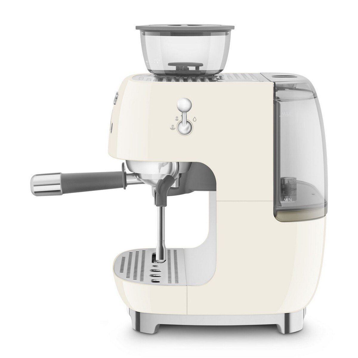 Recondicionado - Grade A - Máquina de Café Expresso Manual Smeg Anni 50, com Moinho, de 1350 W e de 15 bar Creme-2