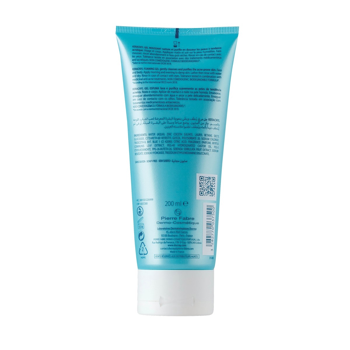 Keracnyl Gel Espuma 200ml Ducray 2