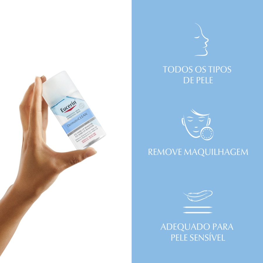 Desmaquilhante de olhos DermatoClean Eucerin® 2