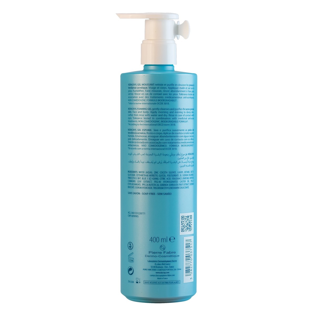 Gel Espuma Keracnyl 400ml Ducray 2