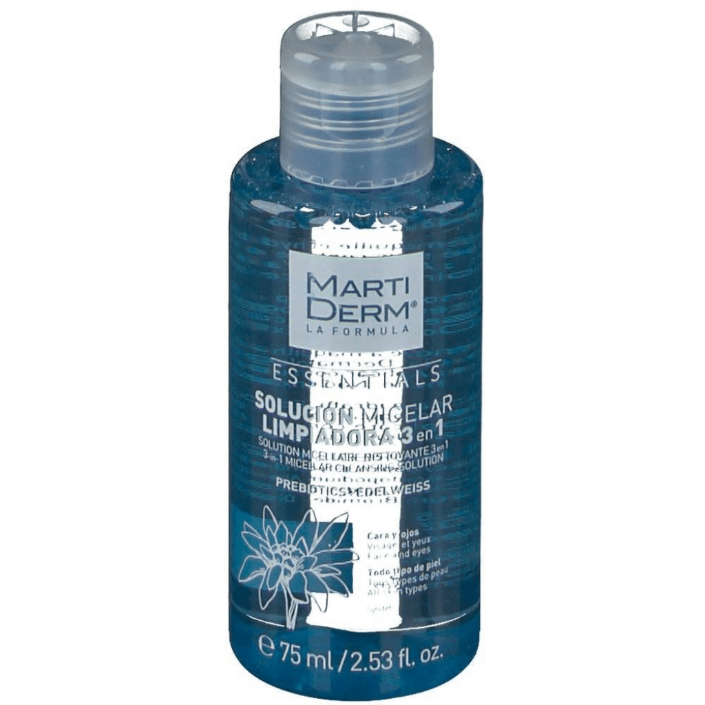 Água Micelar Limpeza 3 em 1 Essentials 75 ml Martiderm 1