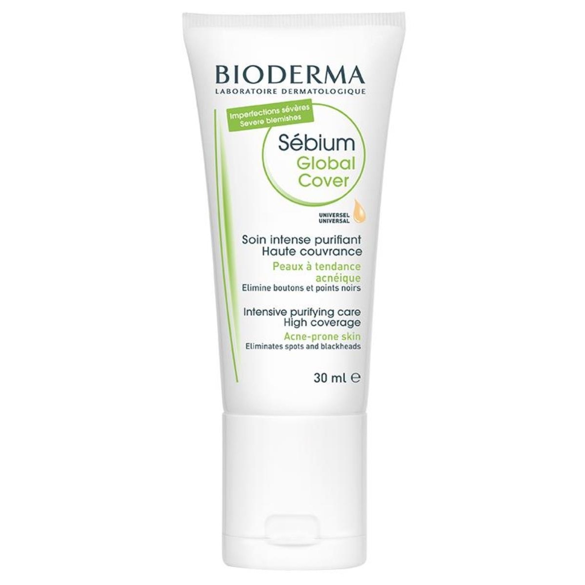 Creme com Cor Anti-Imperfeições Global Cover Sébium 30ml+2g Bioderma 1