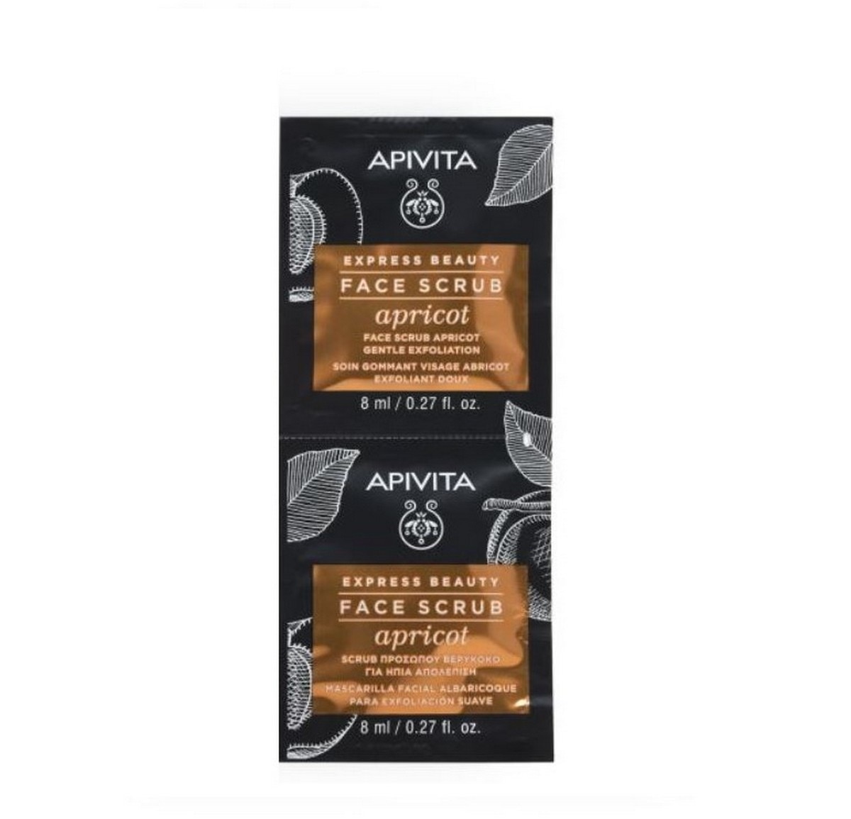 Creme Esfoliante Suave com Alperce Express Beauty - 2x8 ml 1
