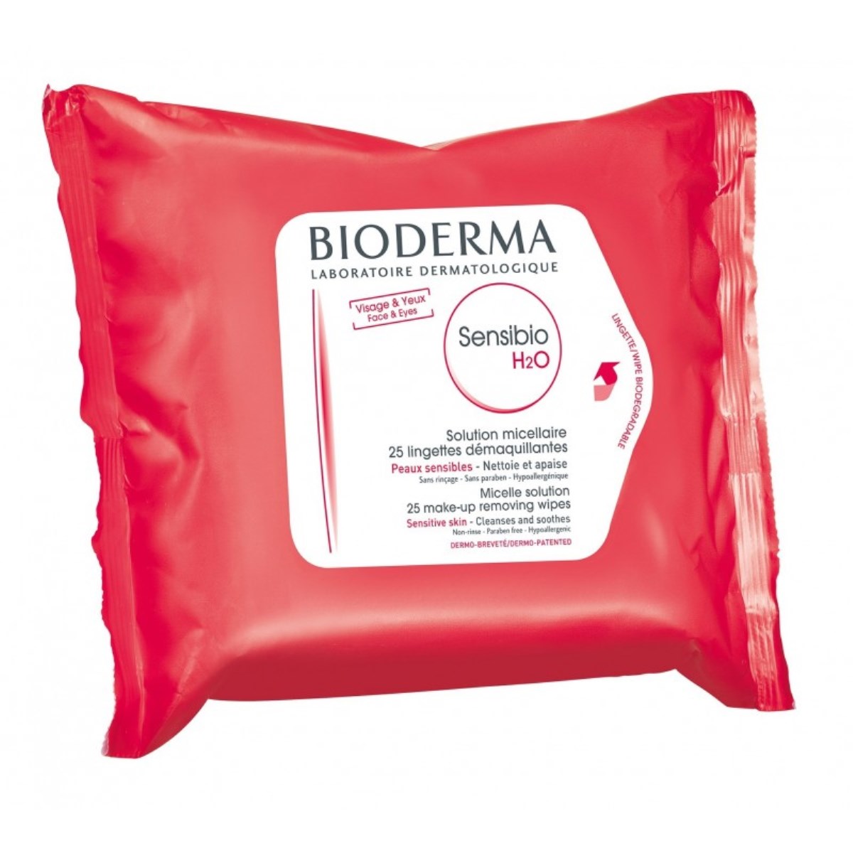 Toalhitas Desmaquilhantes Sensibio H2O - 25 un 1