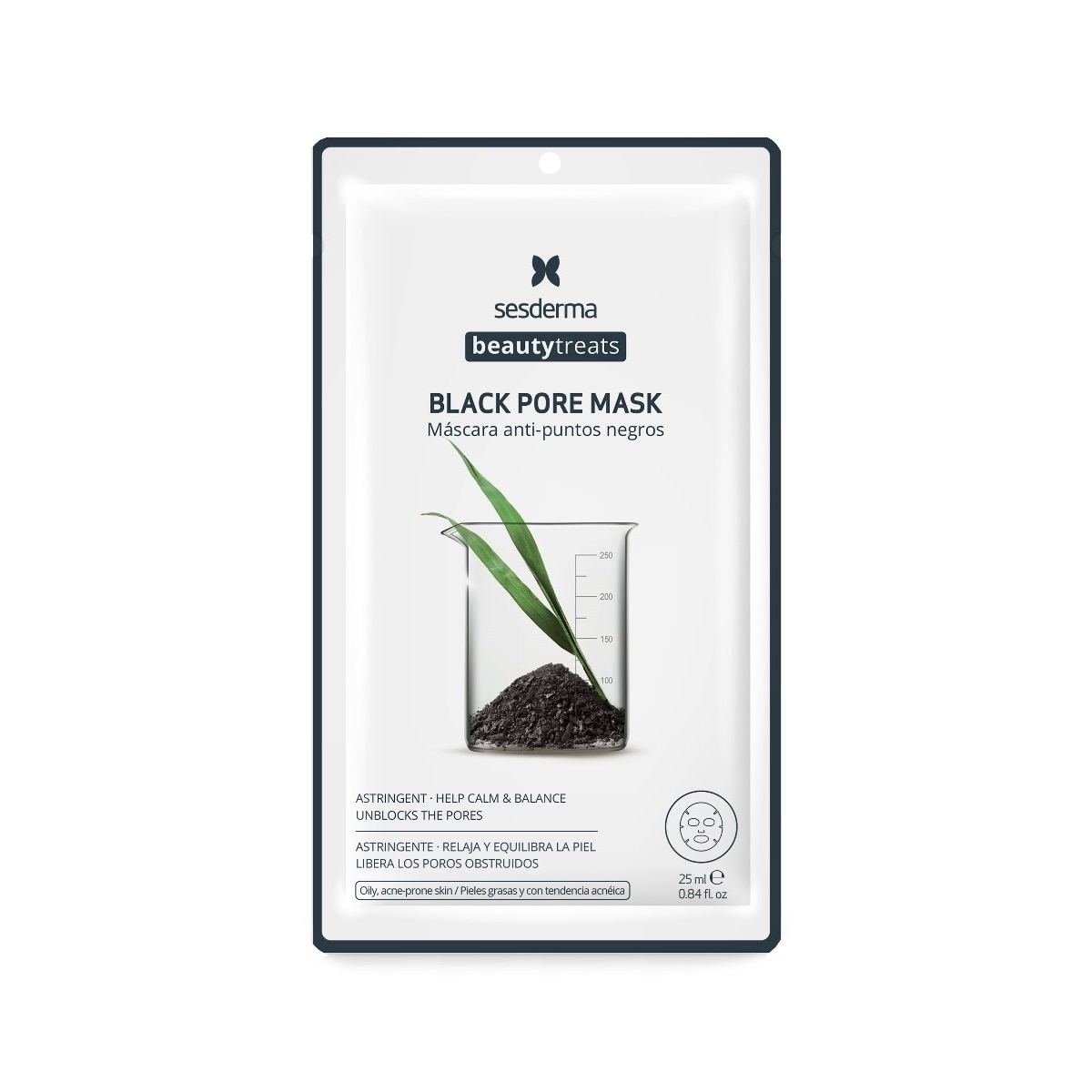 Máscara Facial Adstringente Black Pore Mask Beauty Treats 25ml Sesderma 1