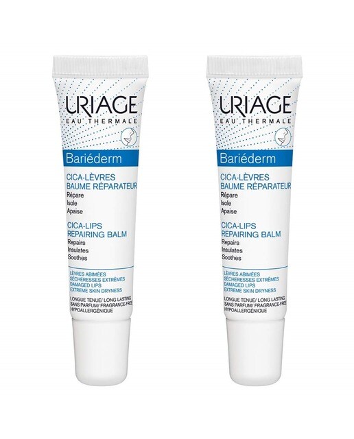 Duo Bálsamo Labial Bariéderm 2x15ml Uriage 1