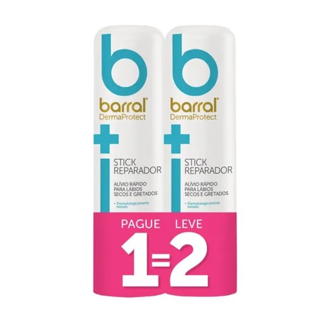 Imagem 0 de Pack Duplo Reparador Labial Barral Dermaprotect Stick Reparador