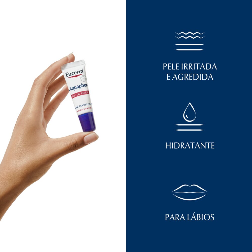 Regenerador Labial Aquaphor Lábios Muito Secos - 10 ml 2