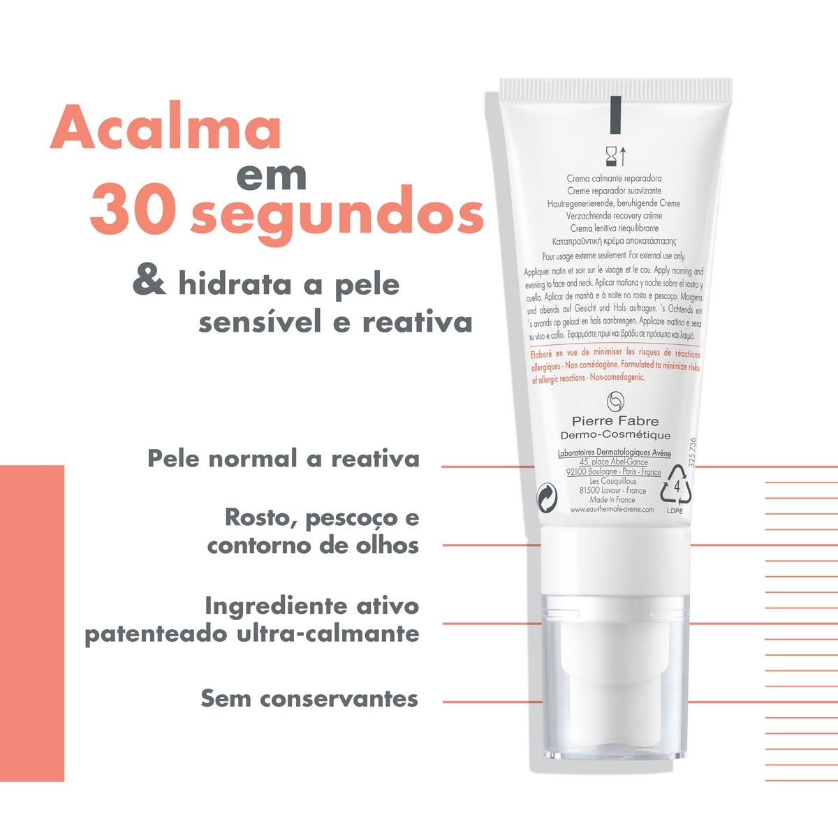 Creme Reparador Suavizante Tolerance Control 40ml Avène 2