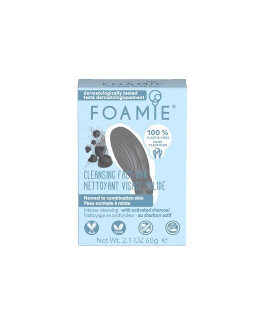 Sabonete de Limpeza de Rosto Face Bar Too Coal To Be True - Pele Normal a Mista 60gr Foamie 1