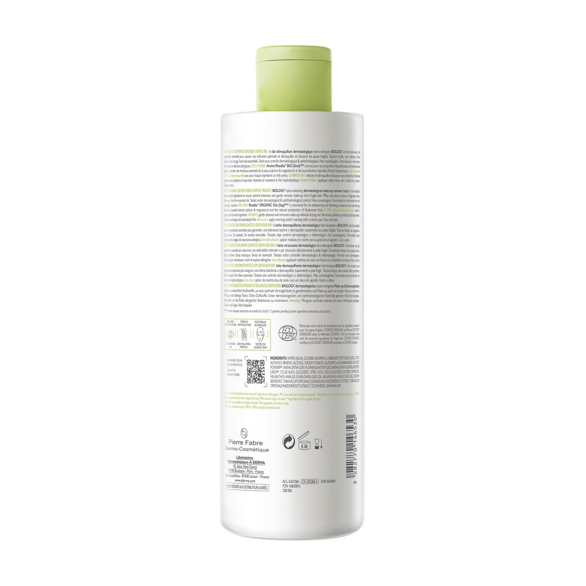 Leite Desmaquilhante Biology - 400 ml 2