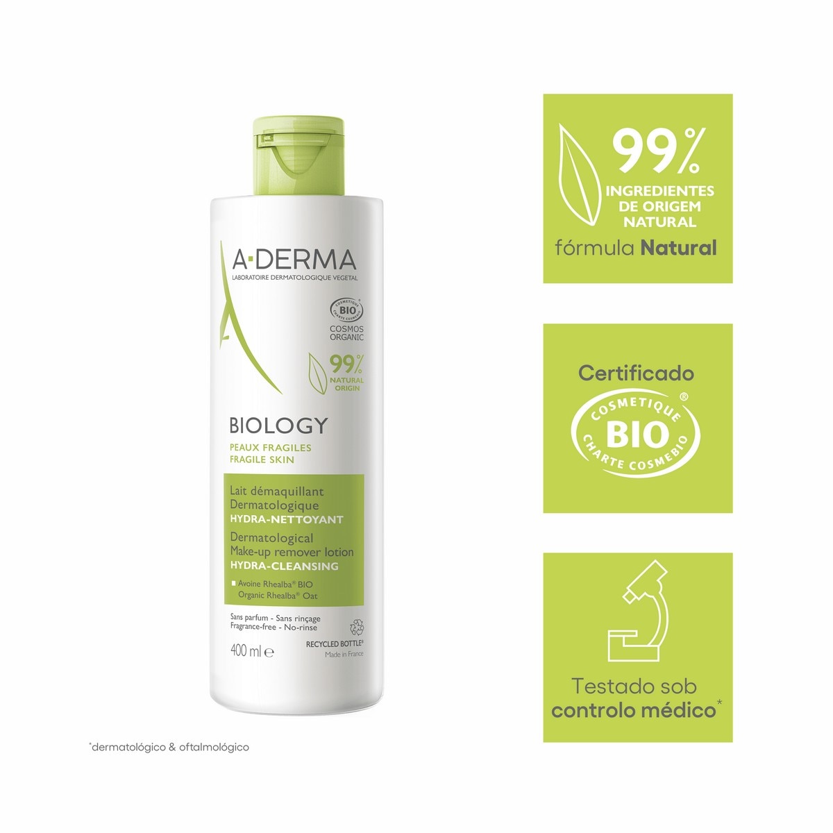 Leite Desmaquilhante Biology - 400 ml 3