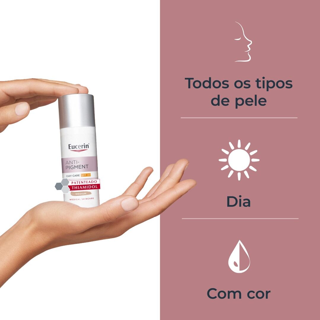 Creme de Dia Anti-Pigment FPS 30 com Cor - 50 ml Tom Médio-3