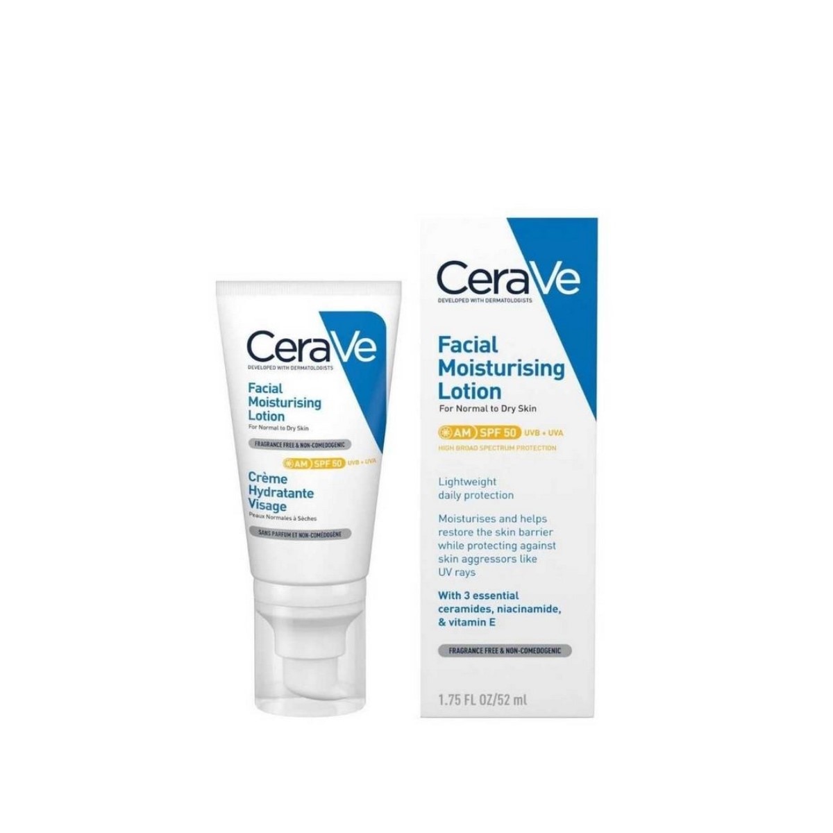 Loção Facial Hidratante AM com FPS 50 - 52 ml 2