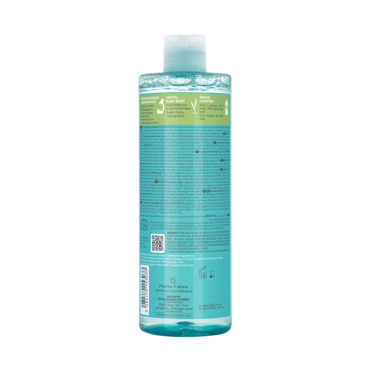 Água Micelar Purificante Biology AC - 400 ml 2