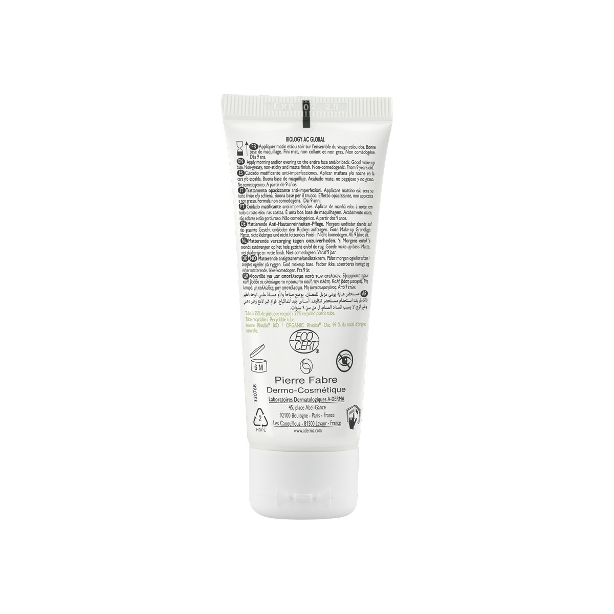 Cuidado Matificante Antimanchas Biology AC Global - 40 ml 2