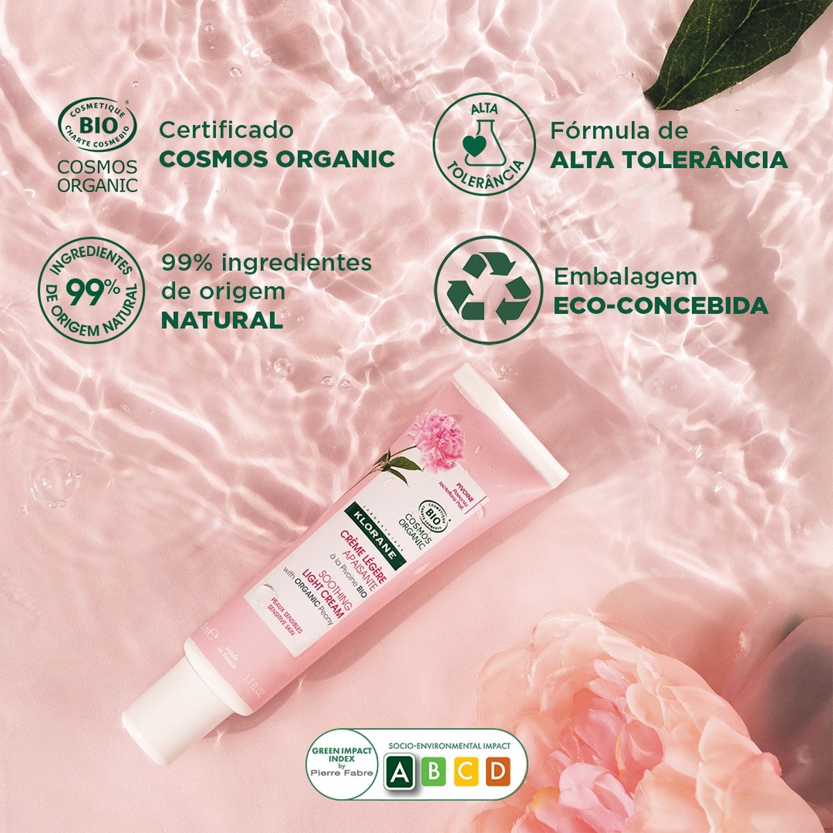 Creme Ligeiro Calmante com Peónia BIO - 40 ml 7