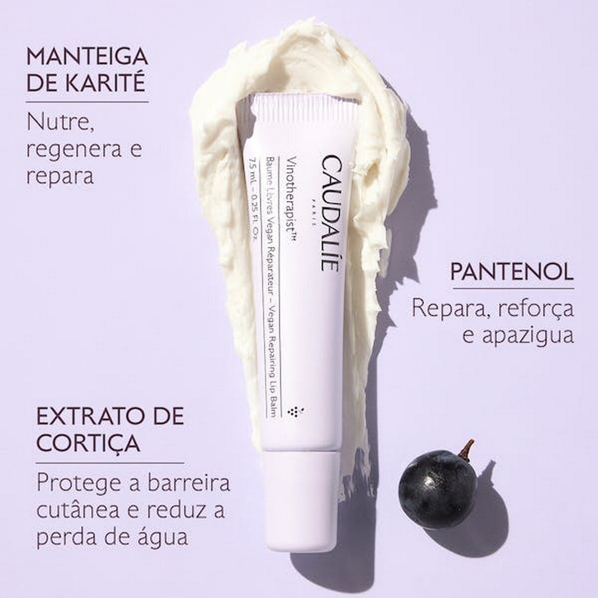 Bálsamo Labial Reparador Vegan Vinotherapist™ - 7,5 ml 2