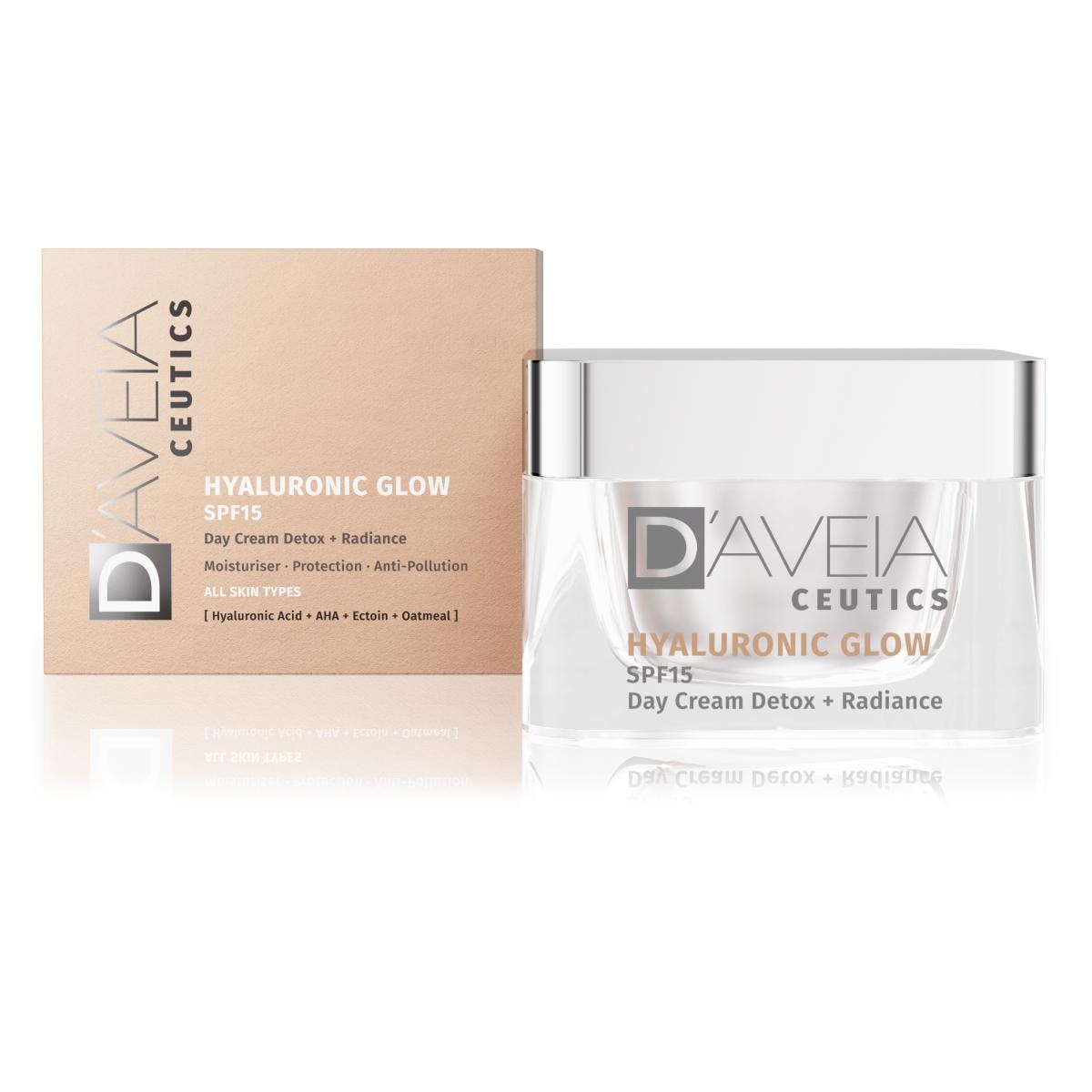 Creme de Dia D'AVEIA Ceutics Hyaluronic Glow SPF15 - 50 ml 3