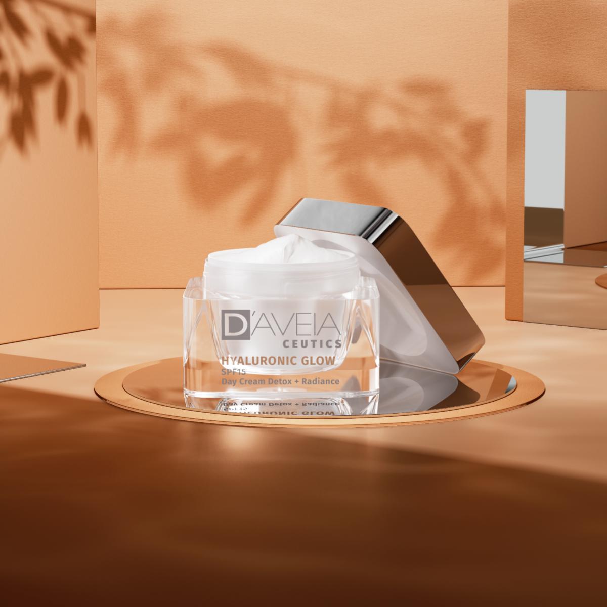 Creme de Dia D'AVEIA Ceutics Hyaluronic Glow SPF15 - 50 ml 4