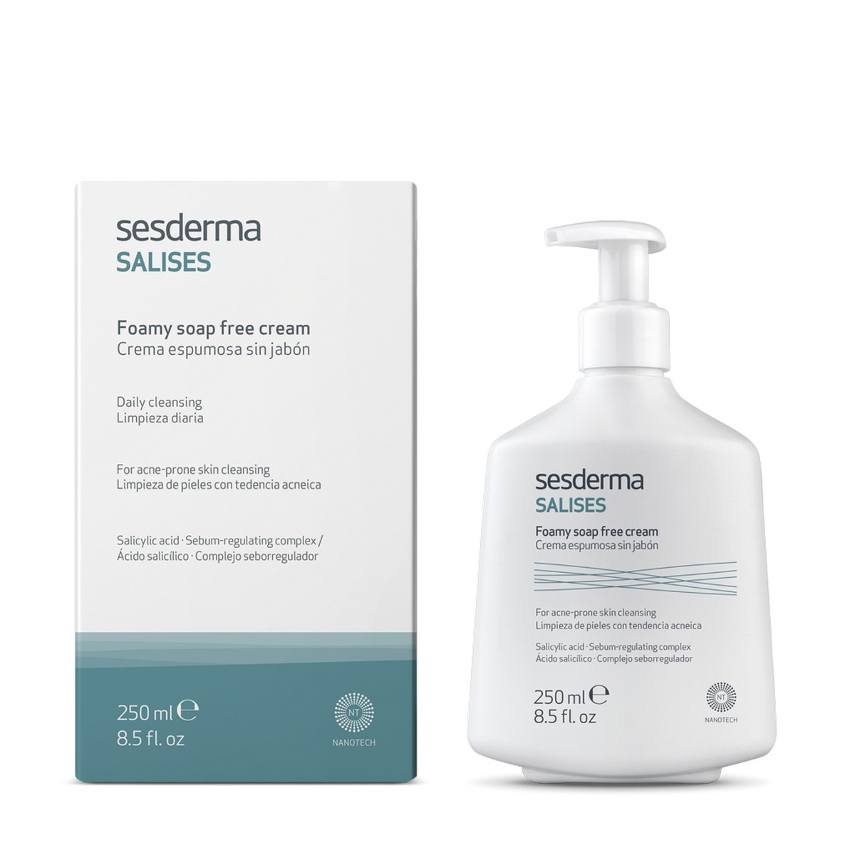 Creme Espuma Sem Sabão Salises - 250 ml 2