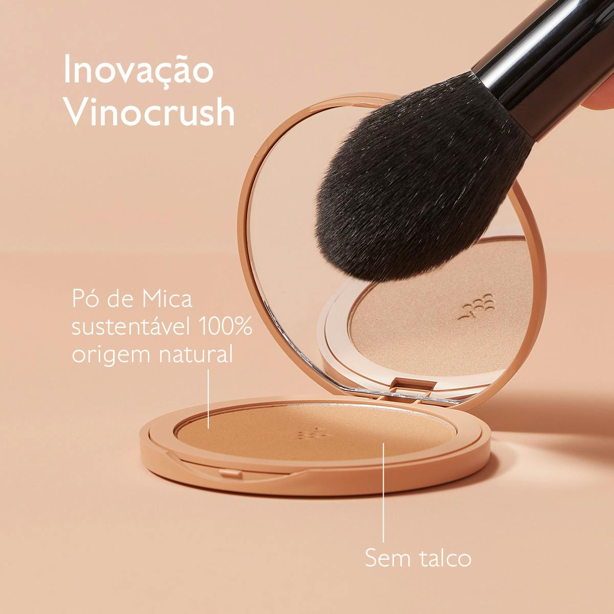 Pó Bronzeador Longa Duração Vinocrush - 8,5 g 2