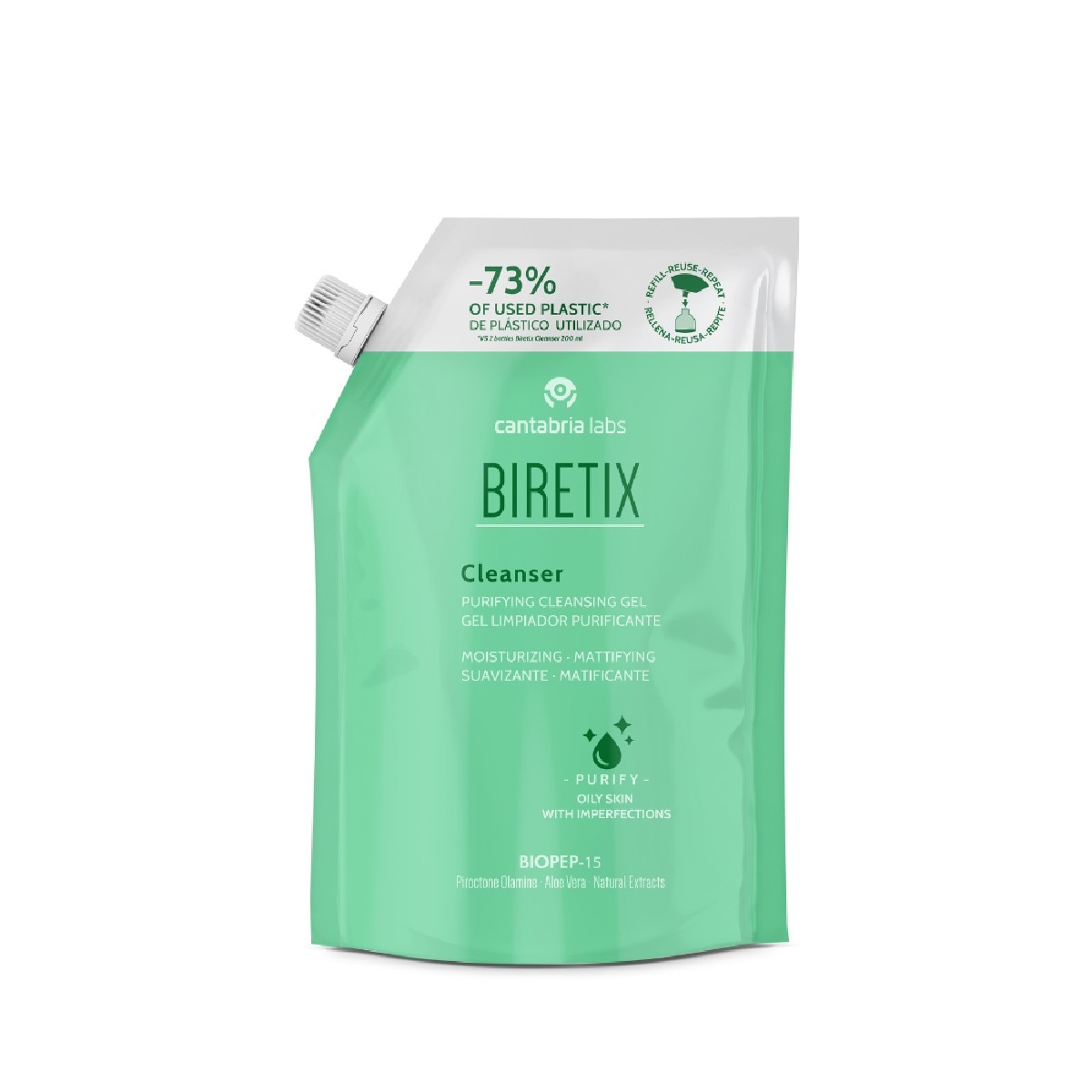 Imagem 0 de Recarga de Gel de Limpeza Purificante Biretix Cleanser - 400 ml