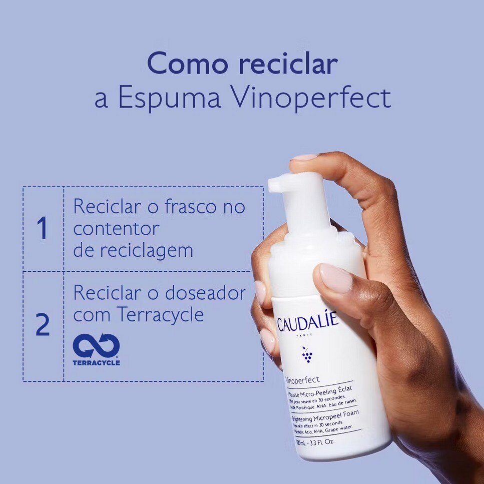 Espuma Micropeeling Luminosidade Vinoperfect - 100 ml 5