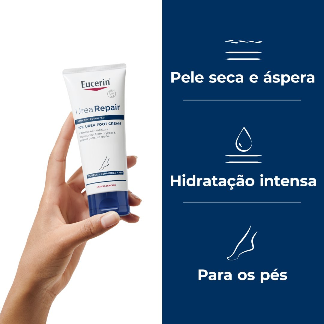 Creme de Pés 10% Ureia UreaRepair PLUS 48h Alívio Pele Seca - 100 ml 2