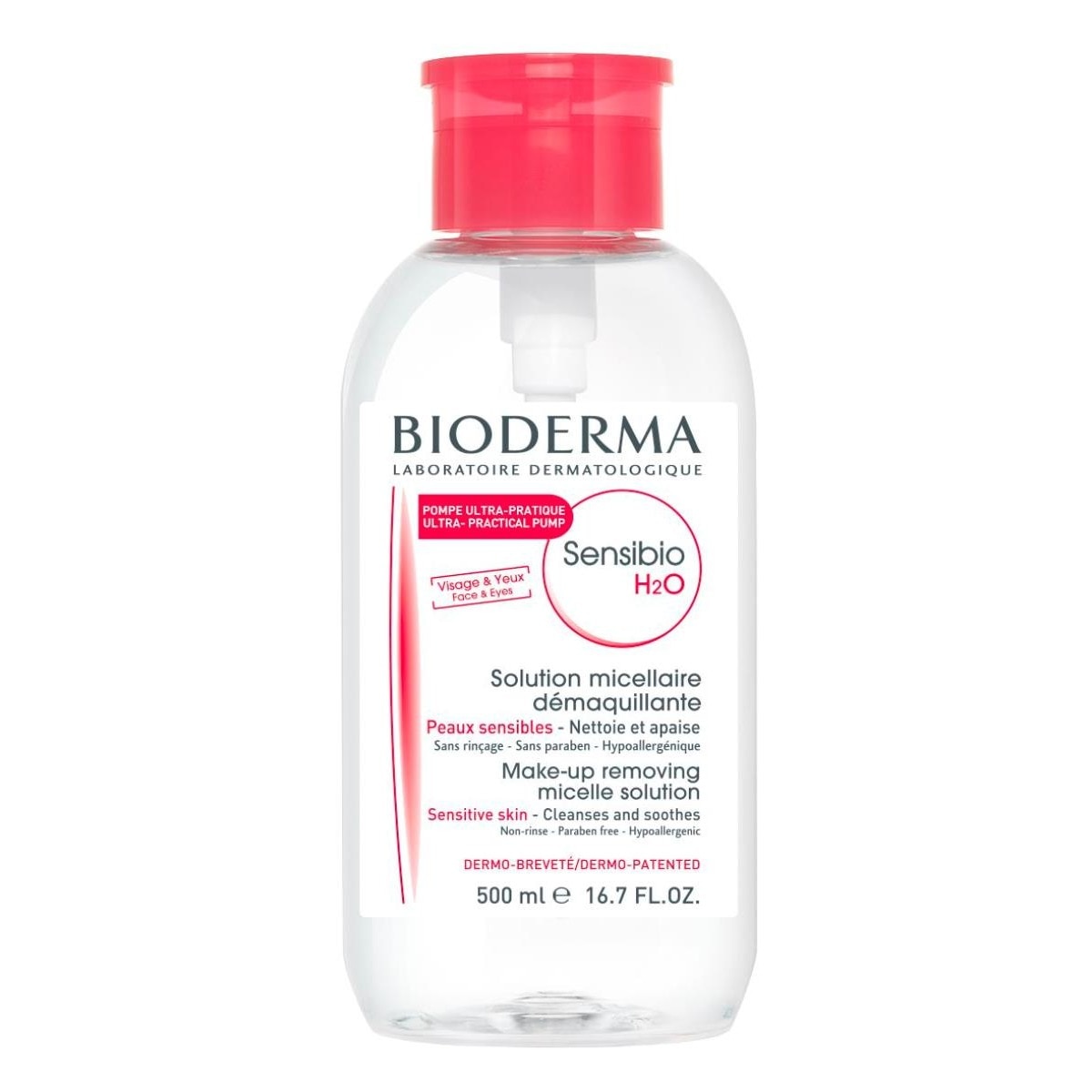 Solução Micelar Sensibio H2o Pump Pele Sensível Bioderma 1