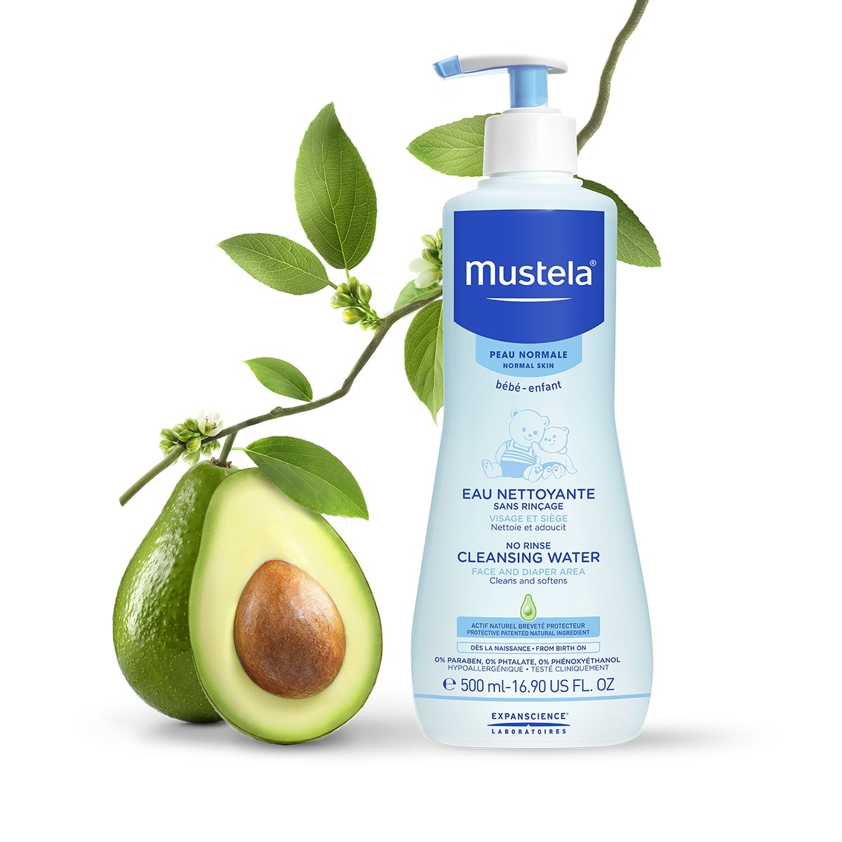 Água de Limpeza Sem Enxaguamento 750ml Mustela 1