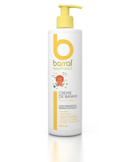 Creme Banho BabyProtect 500ml Barral 1
