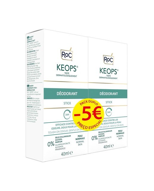 Imagem 0 de Duo Desodorizante Keops - 2x40 ml