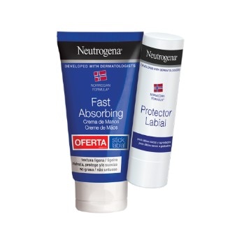 Imagem 0 de Creme de Mãos Absorção Rápida + Stick Labial 75ml + 3g Neutrogena