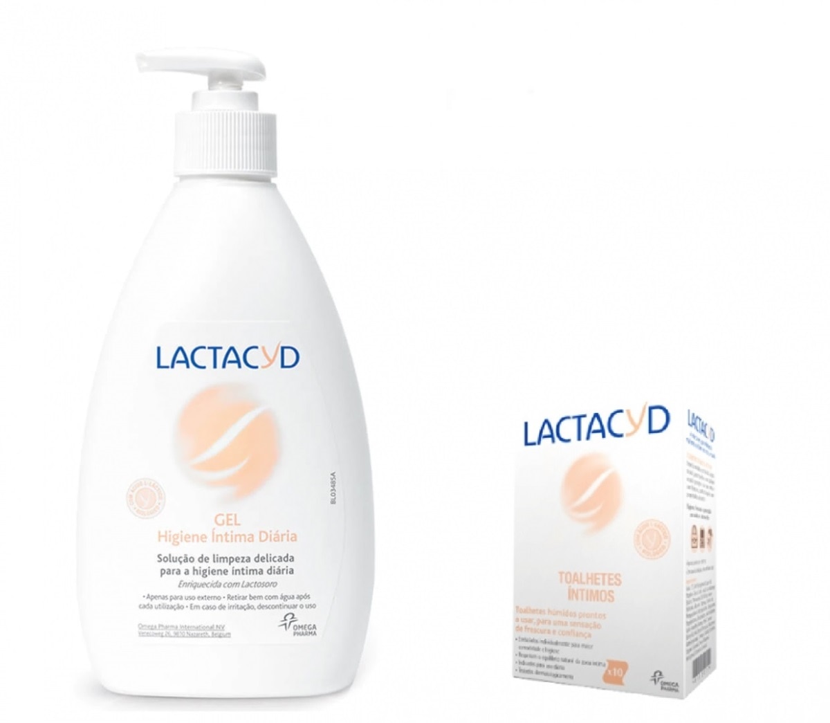 Imagem 0 de Gel Íntimo Lactacyd 400ml + 10 Toalhetes Omega Pharma