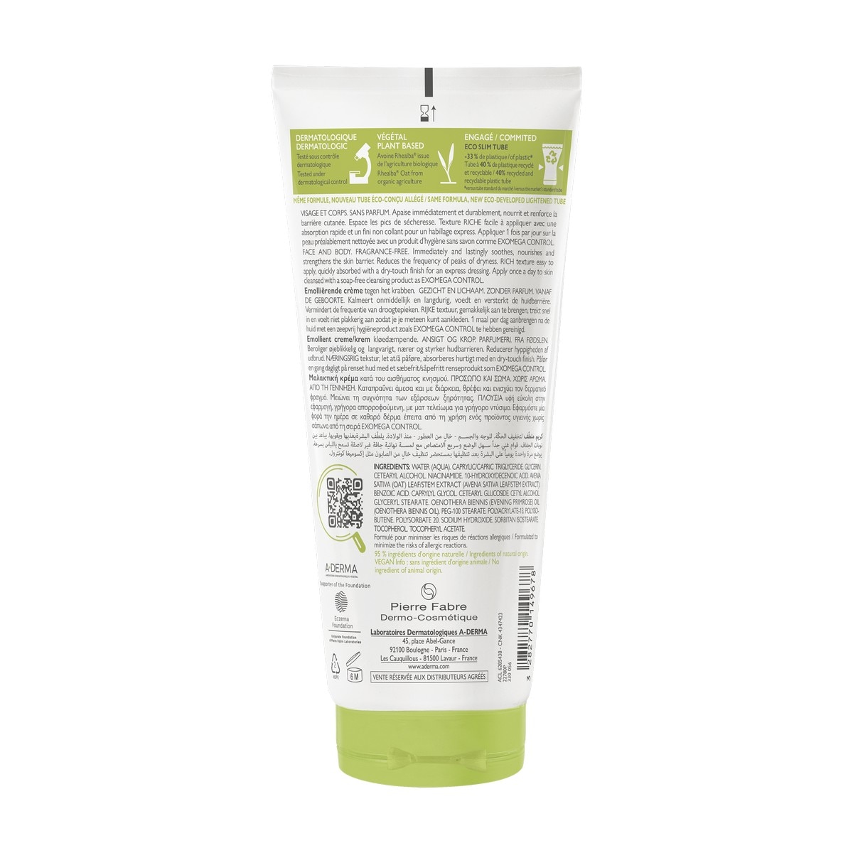 Creme Emoliente Exomega Control - 200 ml 2