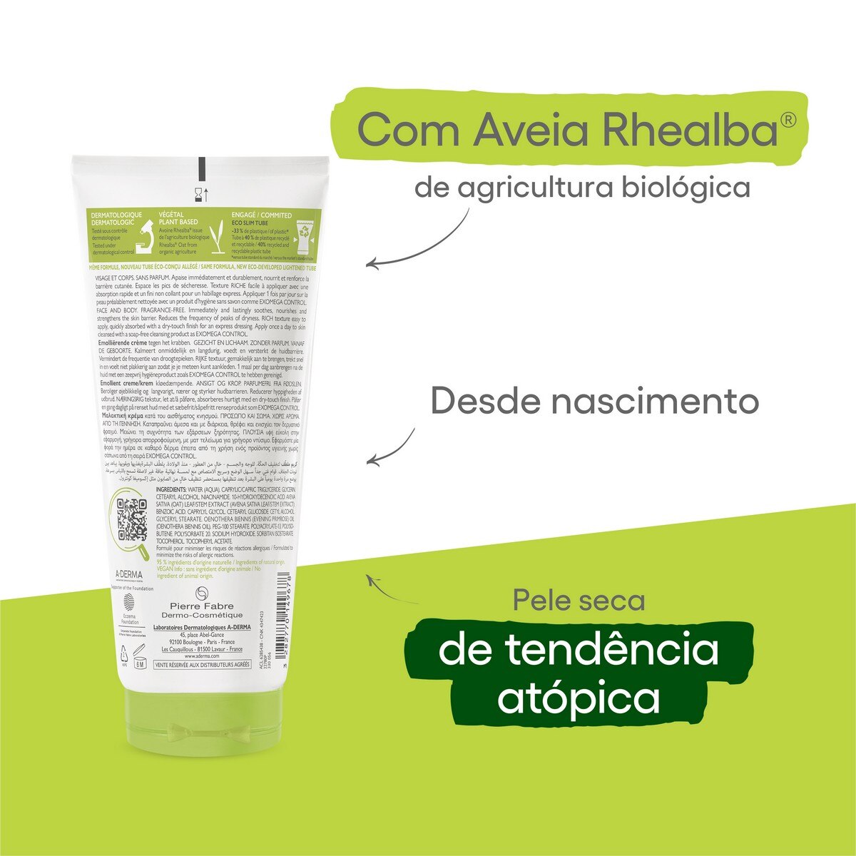 Creme Emoliente Exomega Control - 200 ml 5