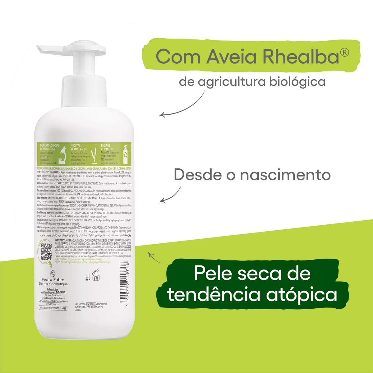Leite Emoliente Exomega Control - 400 ml 5