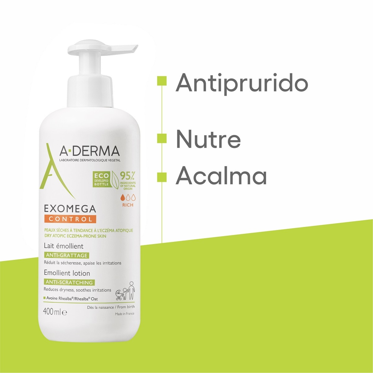 Leite Emoliente Exomega Control - 400 ml 6