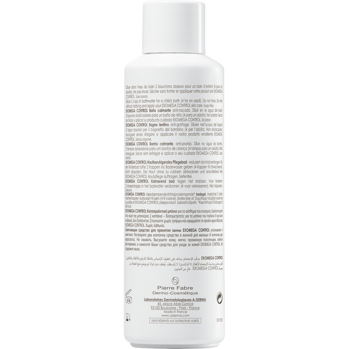 Banho Calmante Antiprurido Exomega Control - 250 ml 2