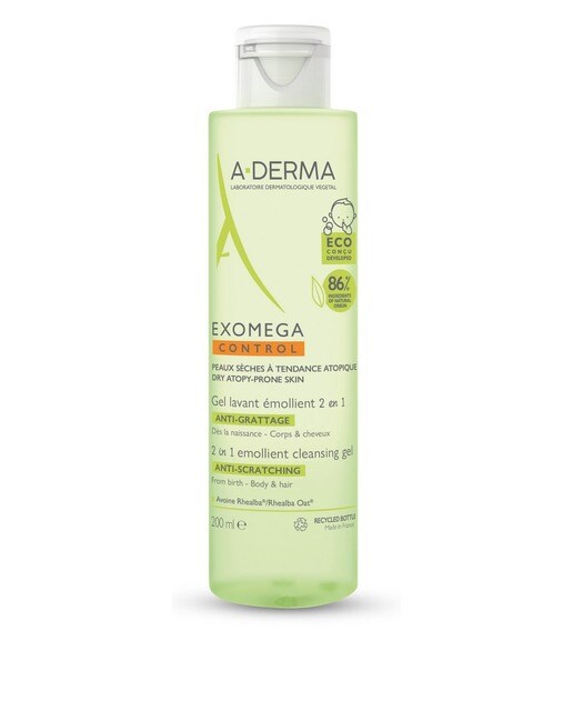 Gel Corpo e Cabelo Exomega Control - 200 ml 1